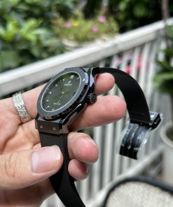 Hublot Classic Fusion Ceramic Replica Watches Carbon Black Dial JJZ 42mm (1)