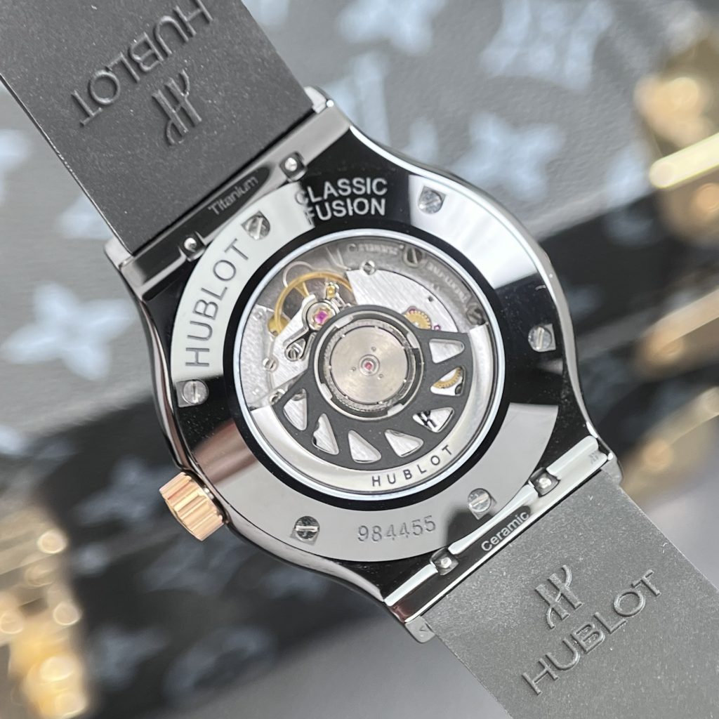 Hublot Classic Fusion Ceramic Replica Watches Demi Carbon Dial JJZ (8)