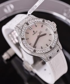 Hublot Classic Fusion Custom Mother Of Pearl Dial & Moissanite Diamonds 33mm (1)