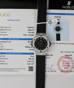 Hublot Classic Fusion Customs Moissanite Diamonds Black Color 38mm (2)