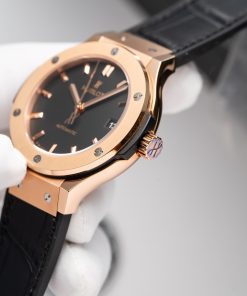 Hublot Classic Fusion King Gold Black Replica Watches JJF Factory (1)