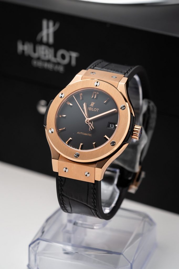 Hublot Classic Fusion King Gold Black Replica Watches JJF Factory (3)