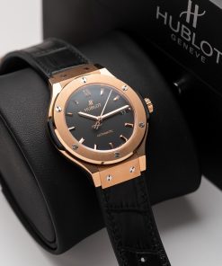 Hublot Classic Fusion King Gold Black Replica Watches JJF Factory (3)