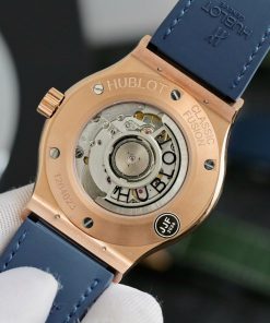 Hublot Classic Fusion King Gold Blue Best Replica JJF Factory 42mm (2)