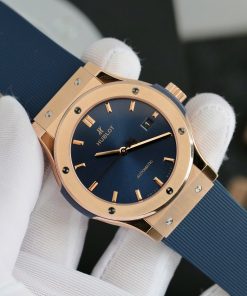 Hublot Classic Fusion King Gold Blue Best Replica JJF Factory 42mm (2)