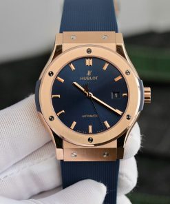 Hublot Classic Fusion King Gold Blue Best Replica JJF Factory 42mm (2)