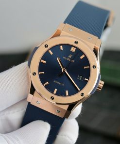 Hublot Classic Fusion King Gold Blue Best Replica JJF Factory 42mm (2)