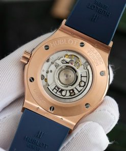 Hublot Classic Fusion King Gold Blue Diamonds Bezel Replica Watch 42mm (3)