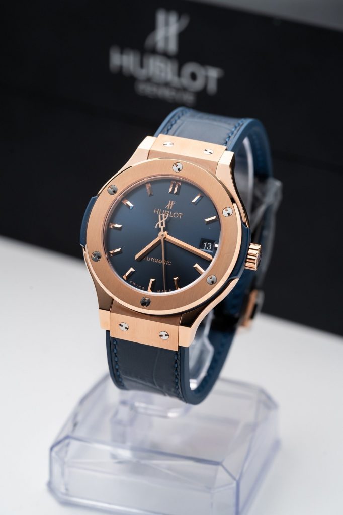 Hublot Classic Fusion King Gold Blue Replica Watches JJF Factory (1)