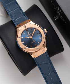Hublot Classic Fusion King Gold Blue Replica Watches JJF Factory (1)
