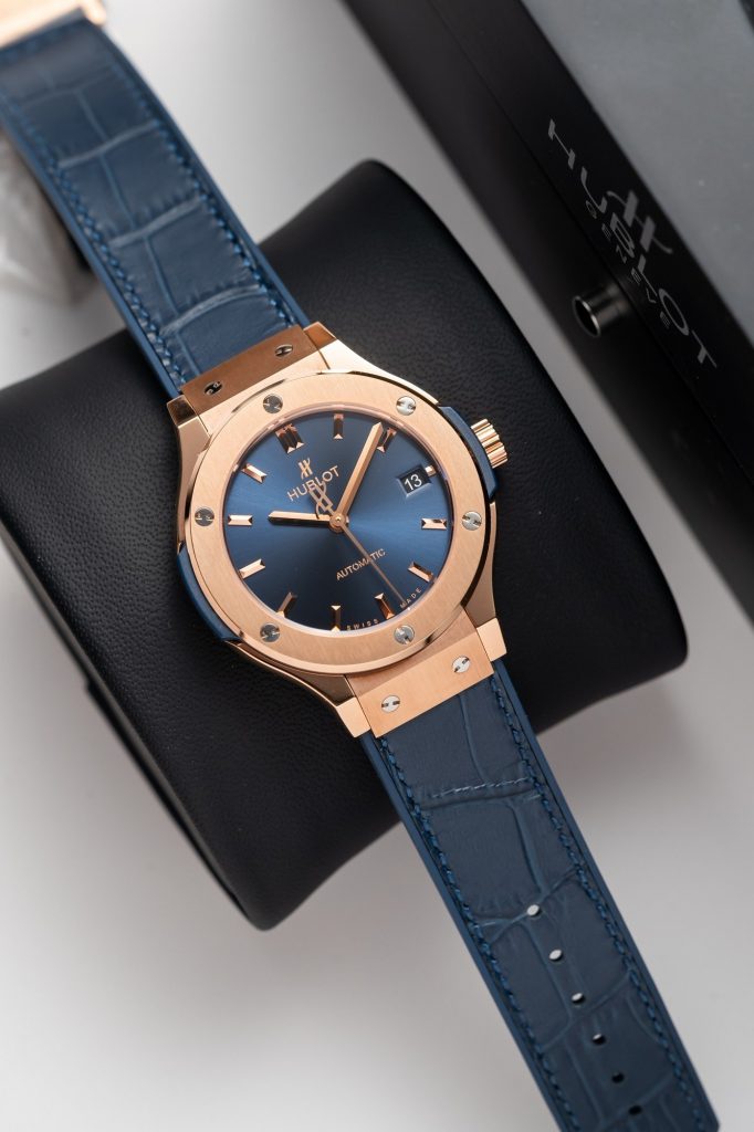 Hublot Classic Fusion King Gold Blue Replica Watches JJF Factory (1)