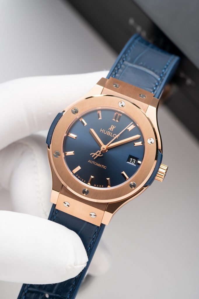 Hublot Classic Fusion King Gold Blue Replica Watches JJF Factory (1)