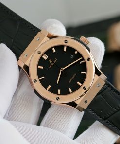 Hublot Classic Fusion King Gold Replica Watches Black Dial JJF 2024