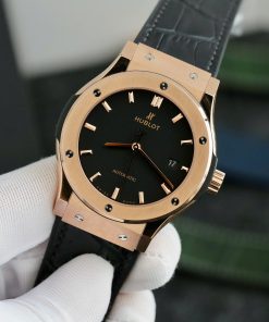 Hublot Classic Fusion King Gold Replica Watches Black Dial JJF 2024