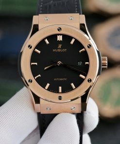 Hublot Classic Fusion King Gold Replica Watches Black Dial JJF 2024