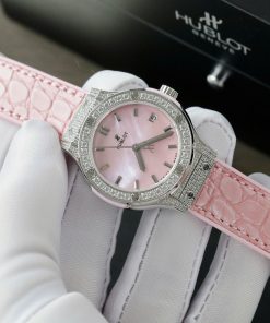 Hublot Classic Fusion Replica 11 Watches Dial Mother Of Pearl Pink 33mm (2)