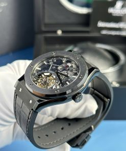 Hublot Classic Fusion Skeleton Tourbillon Ceramic Best Replica Watch Black Dial 45mm (2)