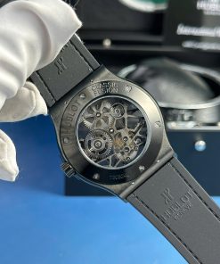 Hublot Classic Fusion Skeleton Tourbillon Ceramic Best Replica Watch Black Dial 45mm (2)