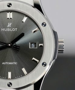 Hublot Classic Fusion Titanium Gray Dial Bes Replica Watch JJF Factory 2024 (1)