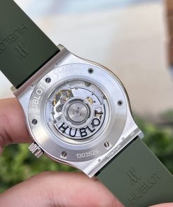 Hublot Classic Fusion Titanium Green Dial Replica Watches JJ+ 42mm (2)