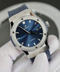 Hublot Classic Fusion Titanium Replica Watches Blue Dial JJF Factory 2024 (7)