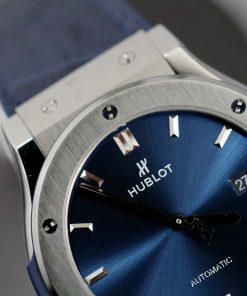 Hublot Classic Fusion Titanium Replica Watches Blue Dial JJF Factory 2024 (7)