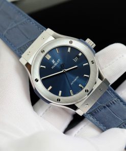 Hublot Classic Fusion Titanium Replica Watches Blue Dial JJF Factory 2024 (7)