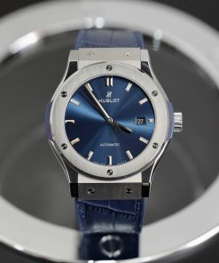 Hublot Classic Fusion Titanium Replica Watches Blue Dial JJF Factory 2024 (7)