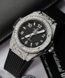 Hublot Customs Moissanite Diamonds Big Bang One Click Titanium 39mm (2)
