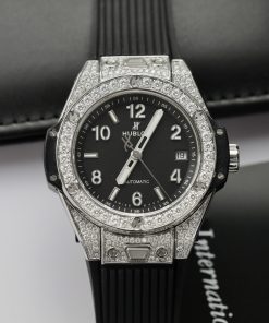 Hublot Customs Moissanite Diamonds Big Bang One Click Titanium 39mm (2)