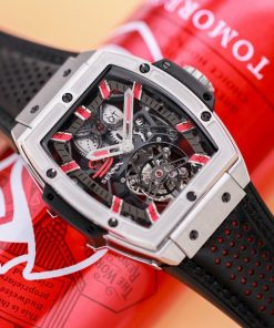 Hublot Masterpiece MP-06 Senna Tourbillon Replica Watch JB Factory 45mm (3)