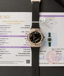 Hublot Orlinski King Gold Custom Full Natural Diamonds Best Replica 40mm