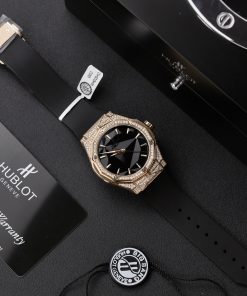 Hublot Orlinski King Gold Custom Full Natural Diamonds Best Replica 40mm