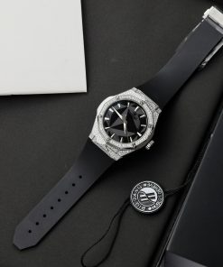 Hublot Orlinski Titanium Pave Diamonds Best Replica Watch HBF 40mm (2)