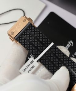 Hublot Replica Watch Big Bang Chronograph King Gold Black Dial Custom Moissanite Diamonds 44mm (2)