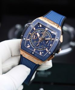 Hublot Spirit Of Big Bang King Gold Blue Ceramic Bezel BBF Factory 42mm