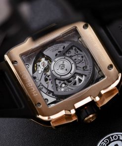 Hublot Square Bang King Gold Custom Bezel Diamonds Moissanite BBF Factory (11)