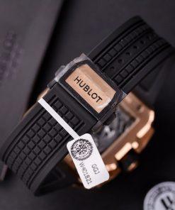 Hublot Square Bang King Gold Custom Bezel Diamonds Moissanite BBF Factory (11)
