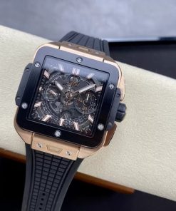 Hublot Square Bang Unico Ceramic King Gold Replica Watches BBF 42mm (1)