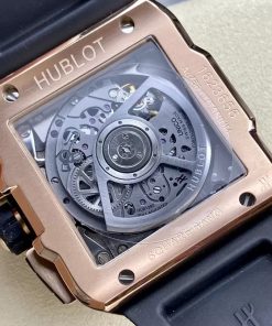 Hublot Square Bang Unico Ceramic King Gold Replica Watches BBF 42mm (1)