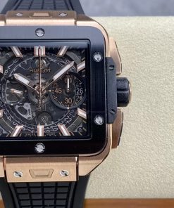 Hublot Square Bang Unico Ceramic King Gold Replica Watches BBF 42mm (1)