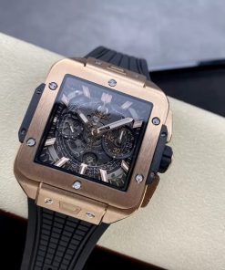 Hublot Square Bang Unico King Gold Replica Watches Best Quality 42mm (1)