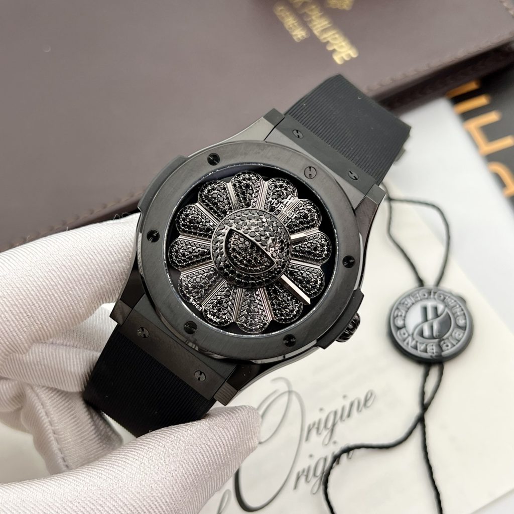 Hublot Takashi Murakami Ceramic Black Replica Watches 45mm (4)