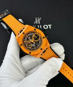 Hubot Big Bang Unico Orange Ceramic Replica Watch BBF Factory (9)