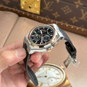 Vacheron Constantin Overseas Dual Time 47450 Demi Rose Gold Replica 1 1 9F Factory 42mm (1)