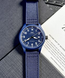 IWC Pilot’s Laureus Sport Blue Ceramic Replica Watches (1)