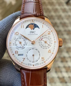 IWC Portugieser IW503302 Best Replica Watches Brown Leather 42mm (9)