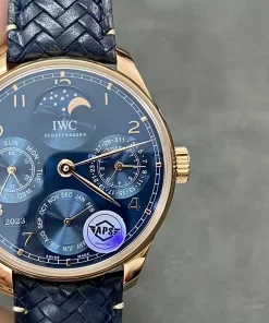 IWC Portugieser IW503312 Blue Dial Replica Watch APS Factory 42mm (9)