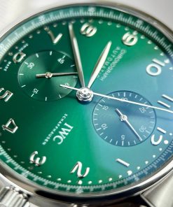 IWC Schaffhausen Portugieser Green Dial Replica Watches (1)