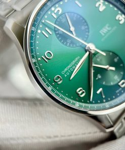 IWC Schaffhausen Portugieser Green Dial Replica Watches (1)